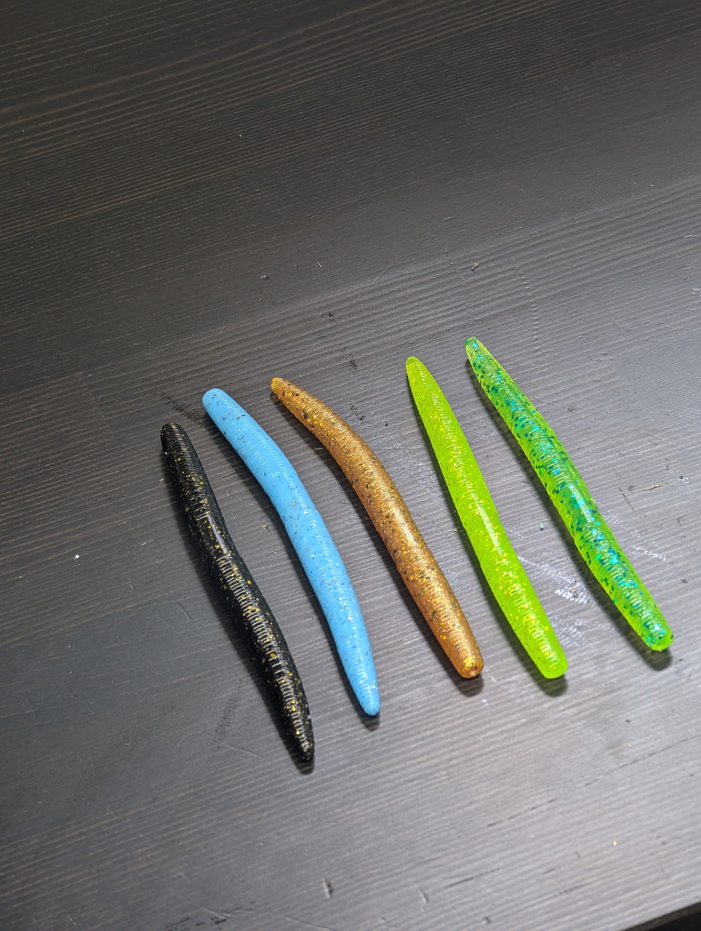 5" Rubber Nightcrawler Stick Worm (8 Pack)