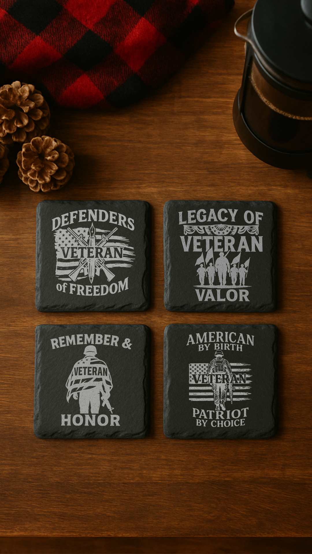 Veteran Appreciation Coaster Set #1