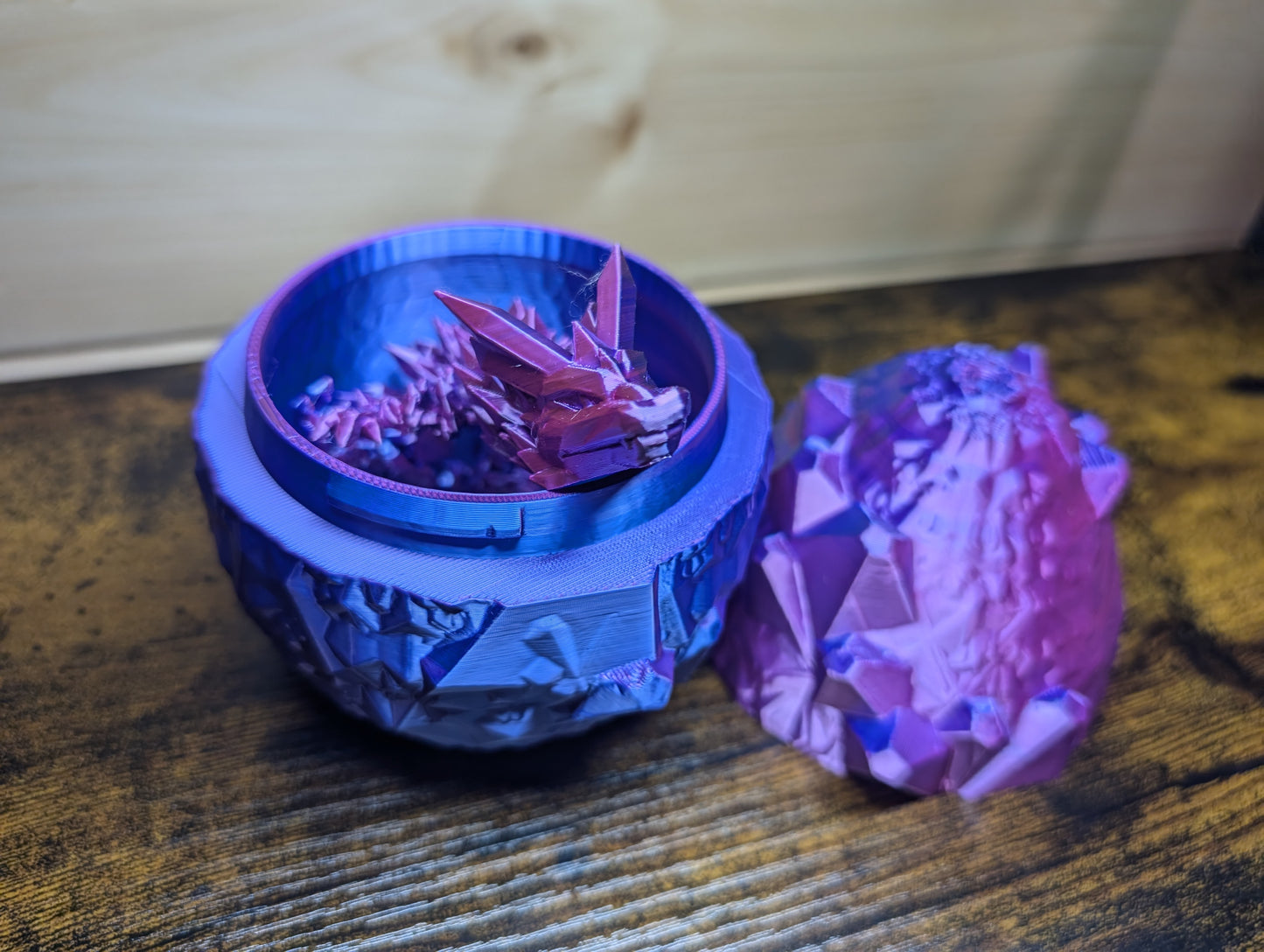 Crystal Dragon with Crystal Egg - Flexible Fidget Friend