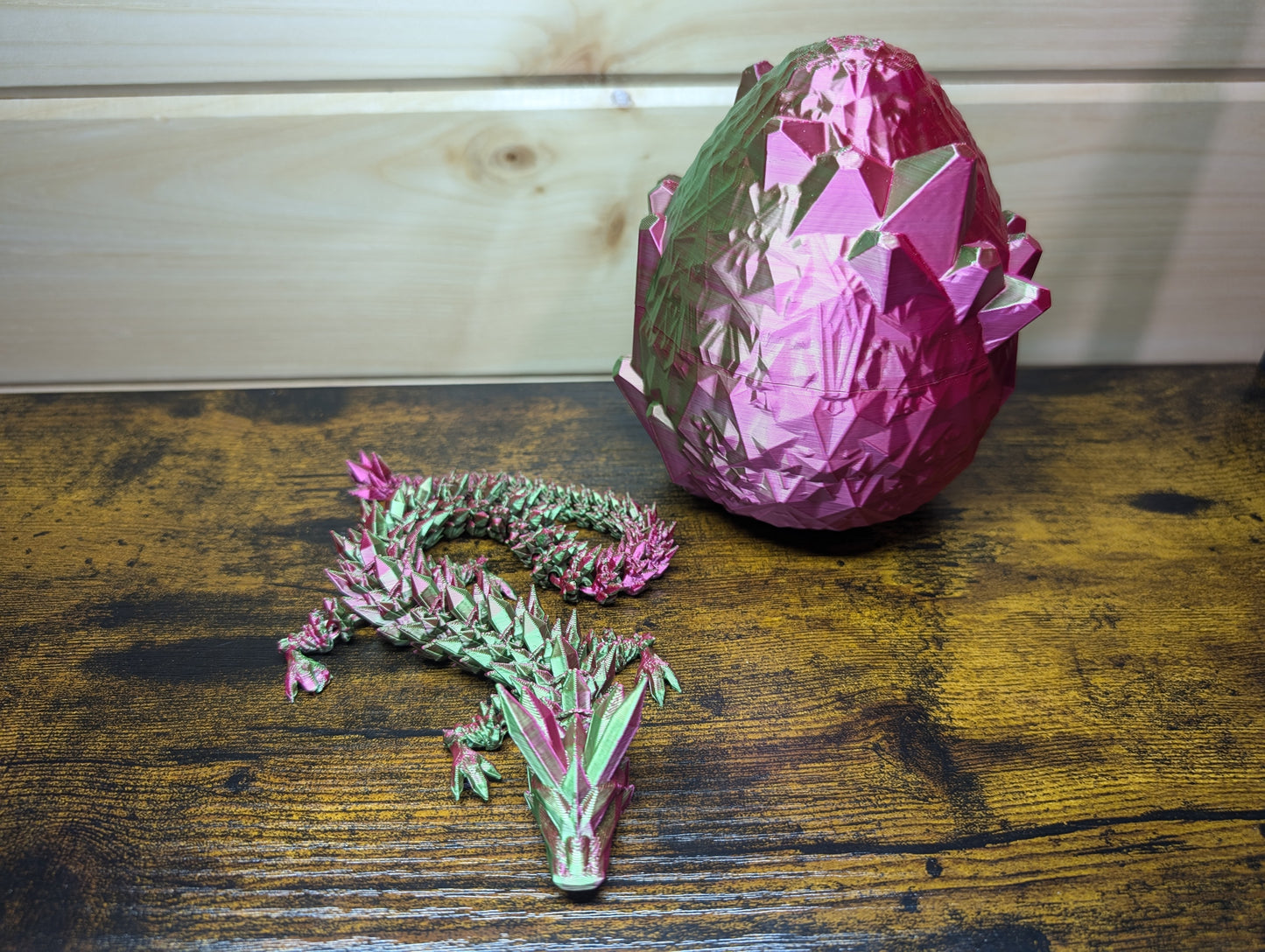 Crystal Dragon with Crystal Egg - Flexible Fidget Friend