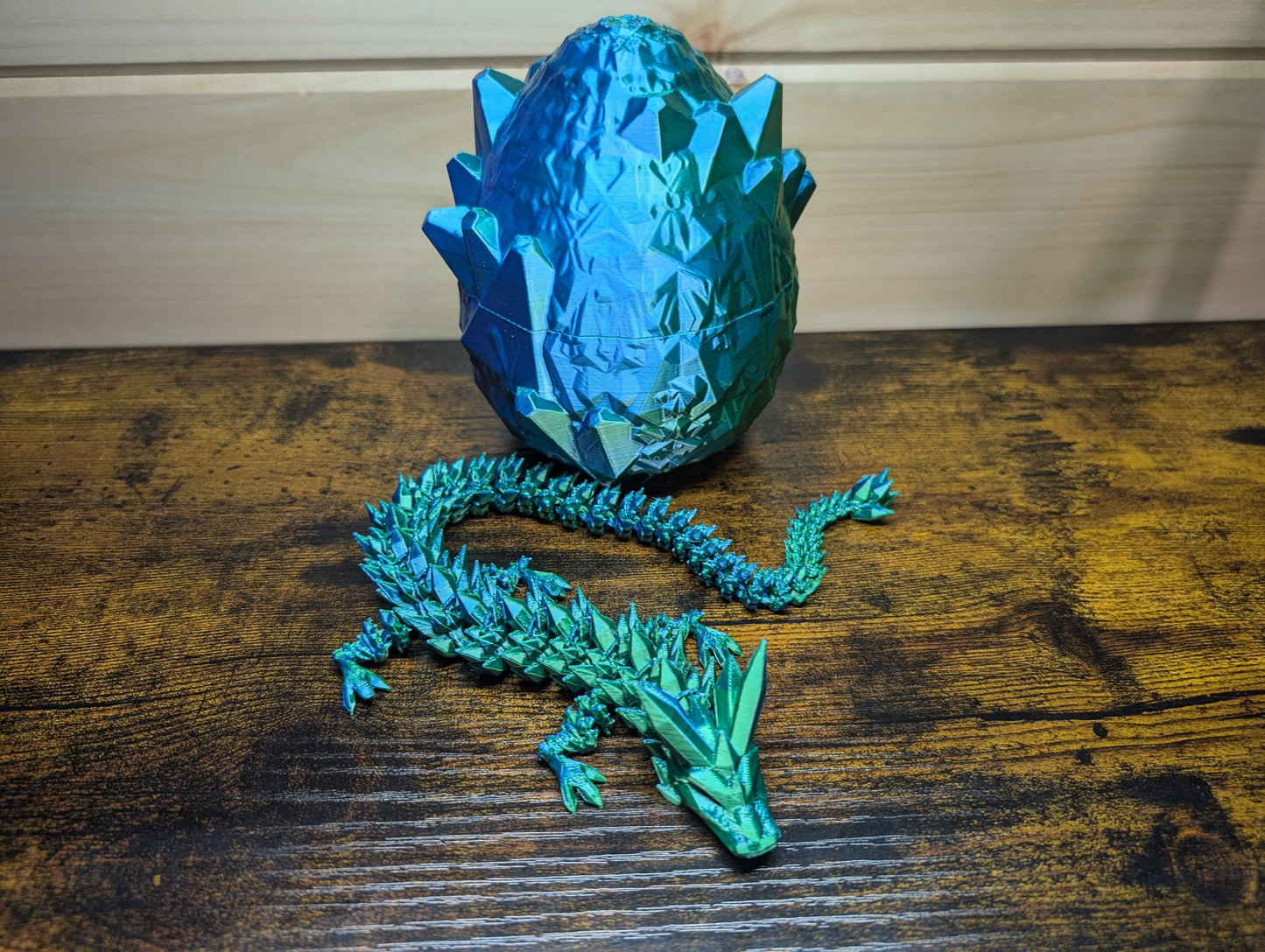Crystal Dragon with Crystal Egg - Flexible Fidget Friend