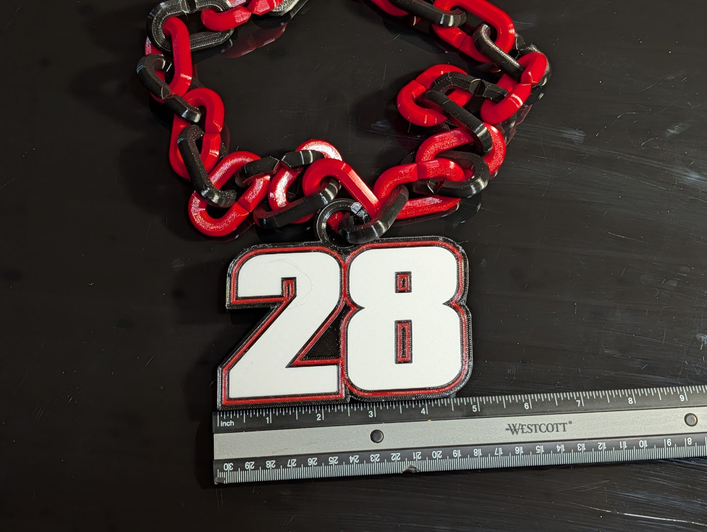 Custom Race Team Logo Bling Chain – Oversized Trackside Statement Piece