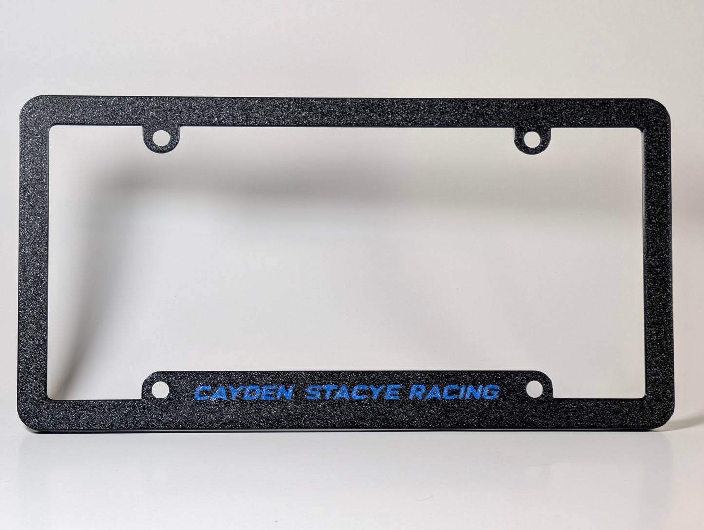 Custom Race Team License Plate Frame – Heat Resistant – Built for Track & Trailer