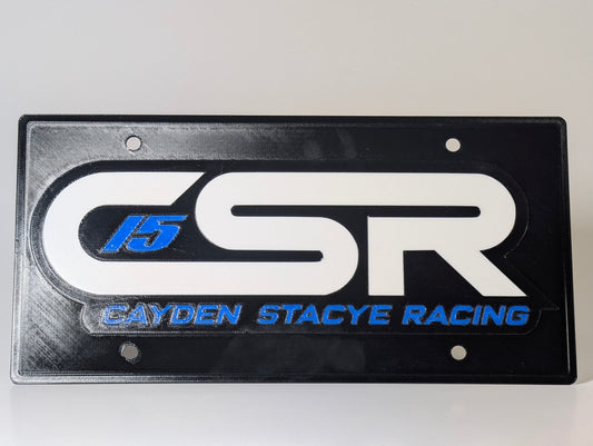 Custom Race Team Display License Plate – Heat Resistant – Built for Track & Trailer