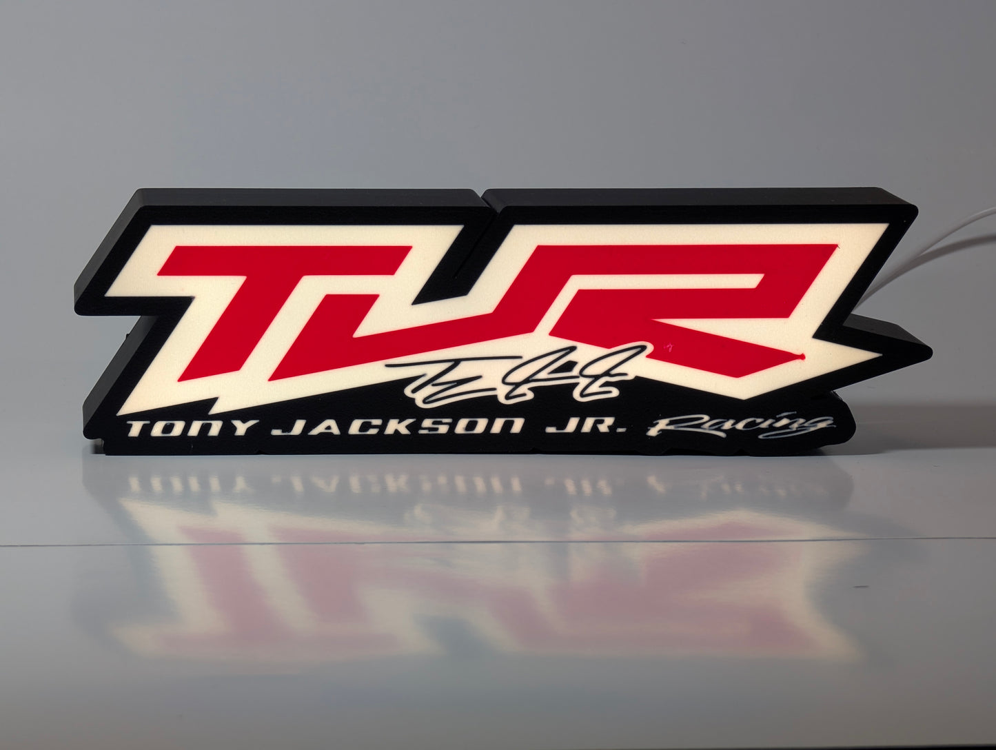 Illuminated Race Team Logo Light Box – Custom Display
