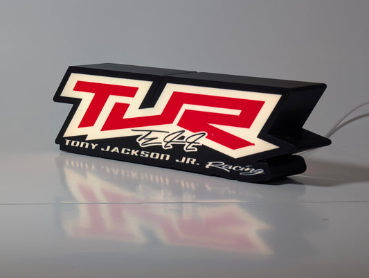 Illuminated Race Team Logo Light Box – Custom Display