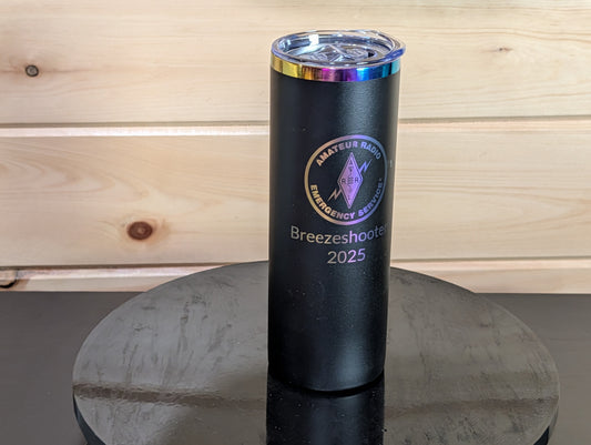 Custom Laser Engraved Tumbler – Rainbow or Silver – 20oz Skinny Stainless