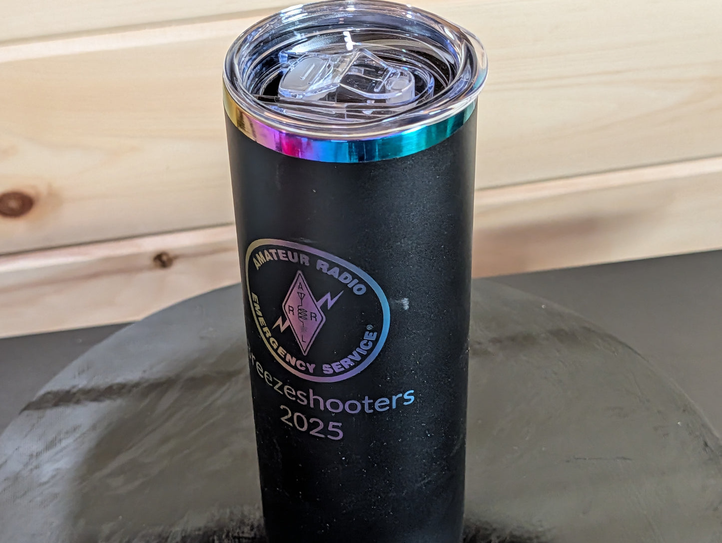 Custom Laser Engraved Tumbler – Rainbow or Silver – 20oz Skinny Stainless