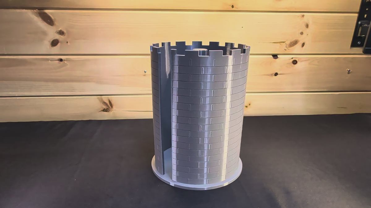 Castle Tower Paper Towel Holder demonstration